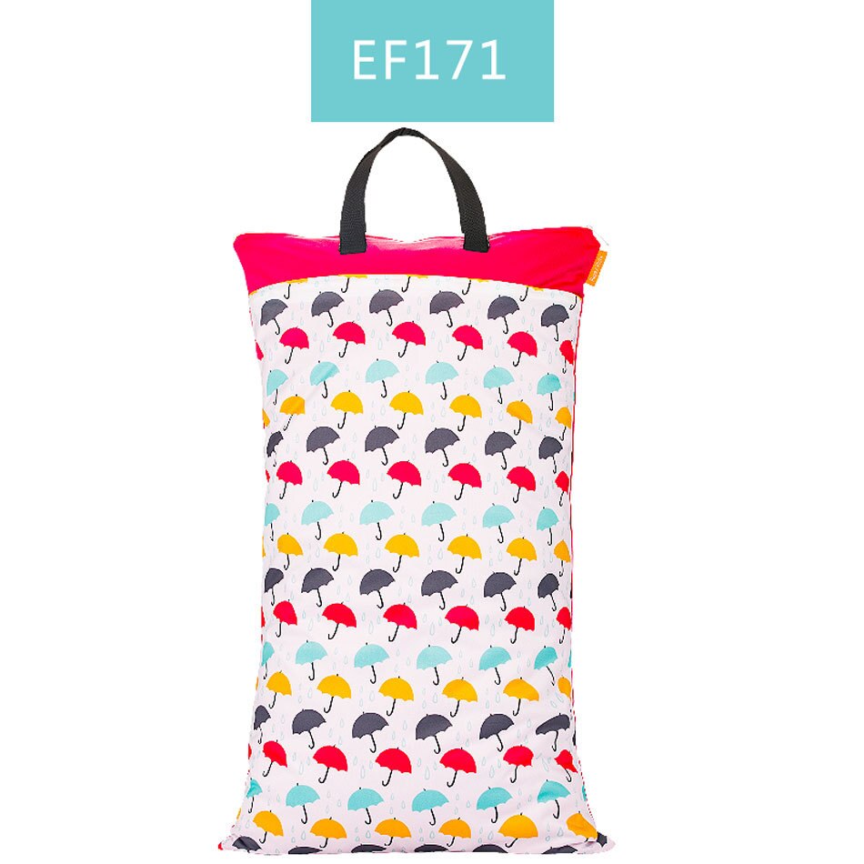 Bolsa de cubo grande para colgar pañales de tela, insertos de pañales de lavandería con dos cremalleras, impermeable, reutilizable, 1 pieza: EF171