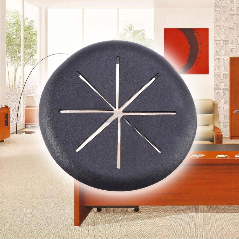 5 PCS Computer Desk Grommet Flexible Wire Organizer for Home Office Computer Desk Cable Cord Wire Management (Black)