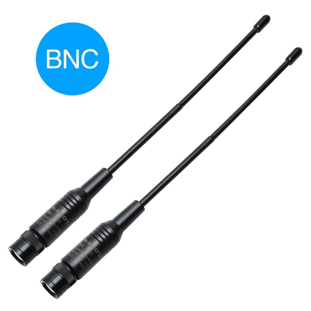 5Pcs Nagoya NA-701 BNC 144/430MHz Dual Band High Gain Soft Antenna 10W NA701 for ICOM Yeasu Kenwood Walkie Talkie Two Way Radio: 2 Pcs