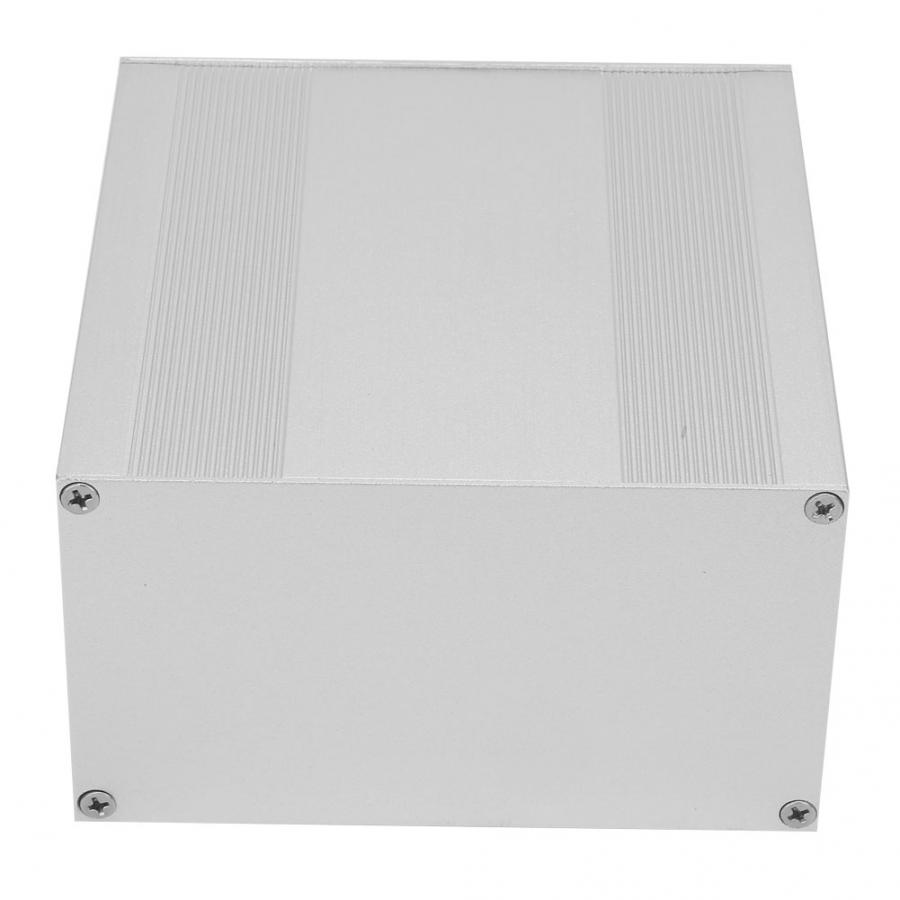 Gør-det-selv aluminium boks aluminium kabinet kasse sølv gør det selv elektronisk printkort projekt pcb instrument boks 82.2 x 145 x 150mm