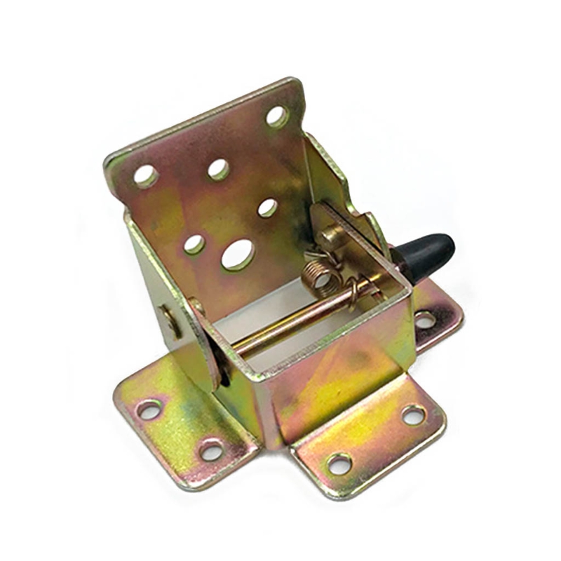 50LB 90 Degrees Locking Folding Hinge Self-locking Hinge Iron Chair Leg Bracket Hinge for Worktables Beds Tables Folding Legs