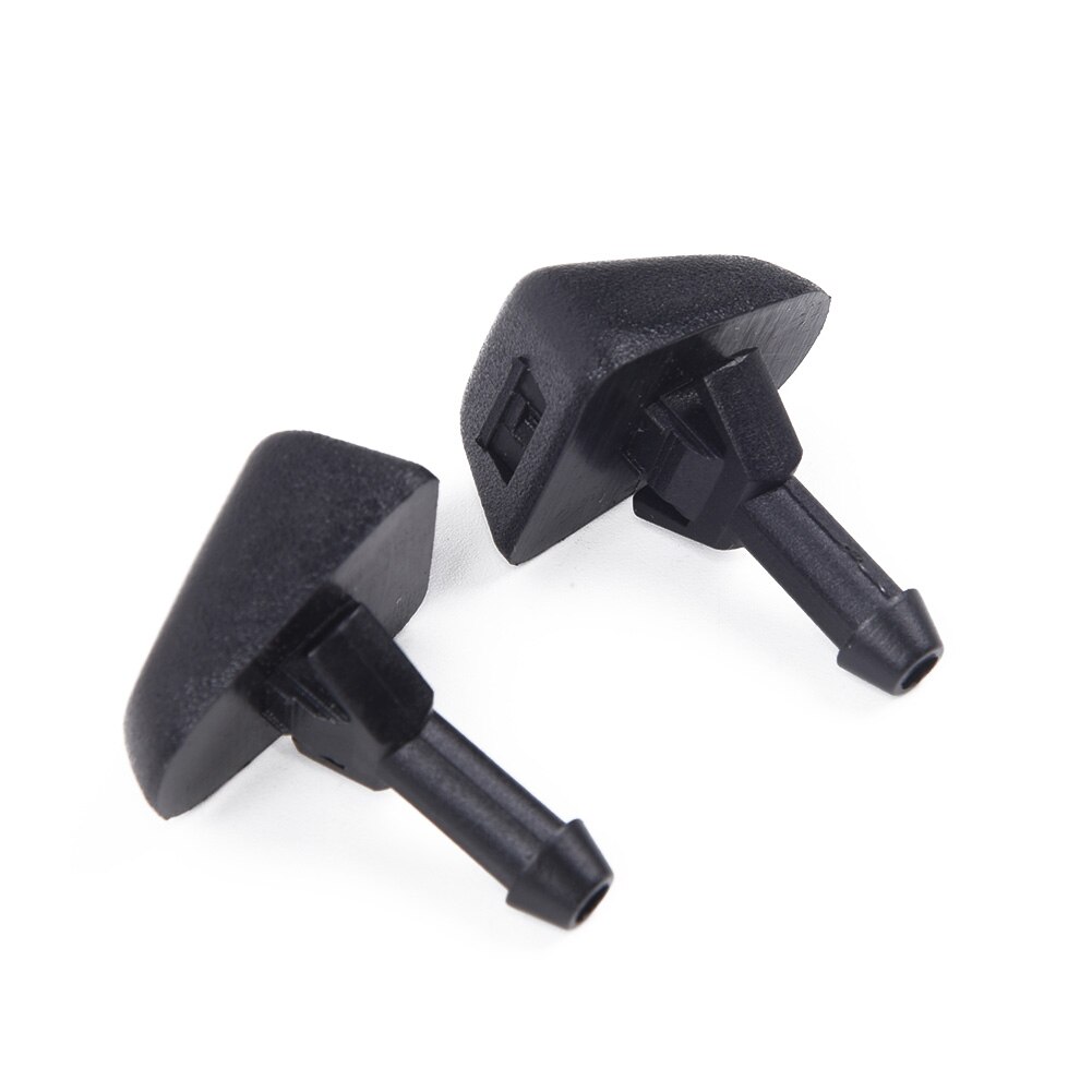 Exterior Washer Nozzles Windshield Wiper Water Spray Black Replacement