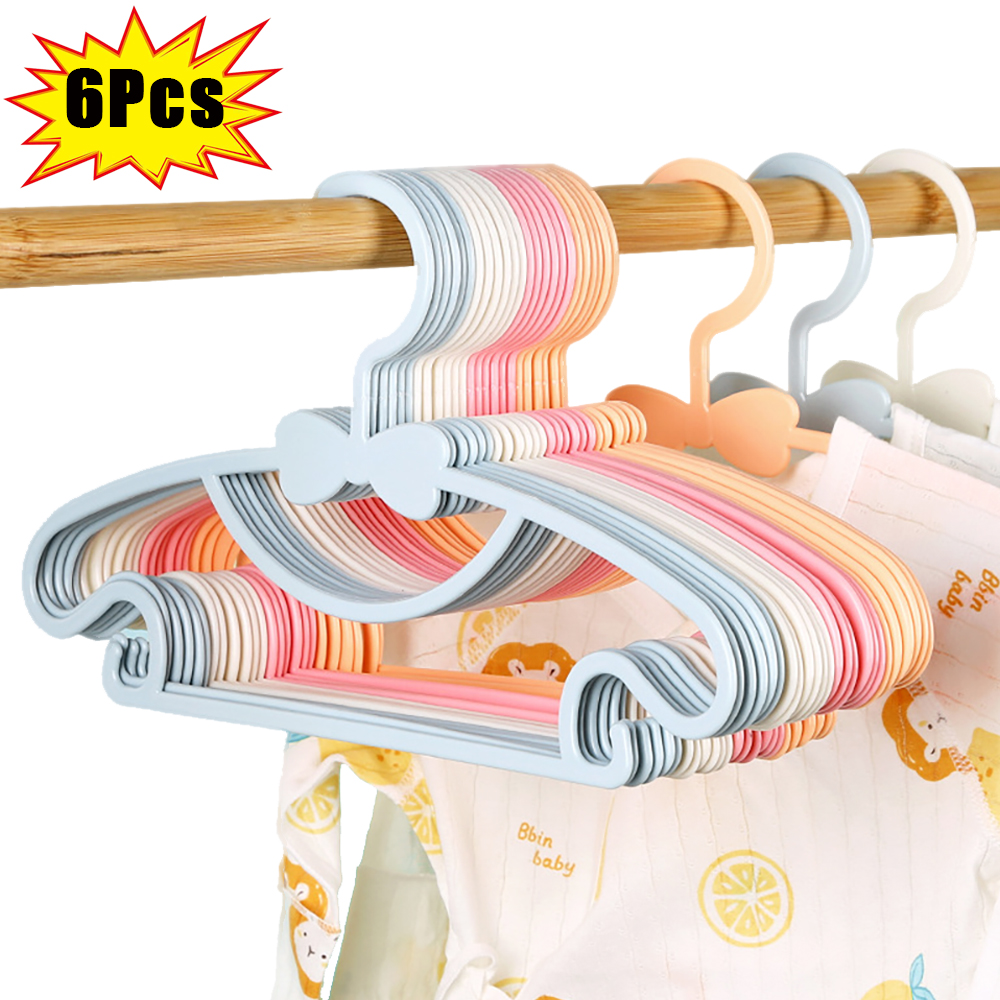 6/1 Stuks Kinderen Kleerhanger Rekken Draagbare Plastic Display Hangers Windproof Kids Jassen Hanger Houder Baby Kleding Organizer