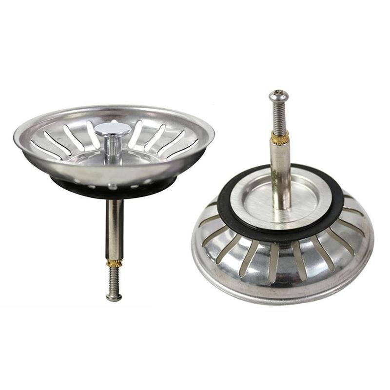 Kitchen Sink Table Control European Style Drain Filter Basket 1pc Filter Garbage Segregate Strainers Universal Bathroom V6I4