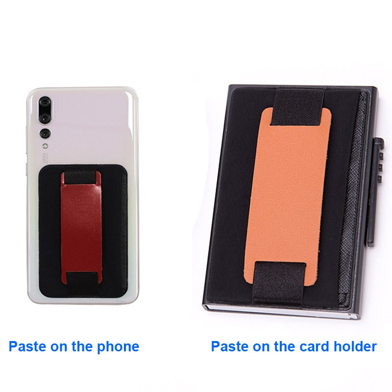 card holder Adhesive Sticker Mobile Phone Back Credit Card Holder Pouch For Cell Phone Support Card Case