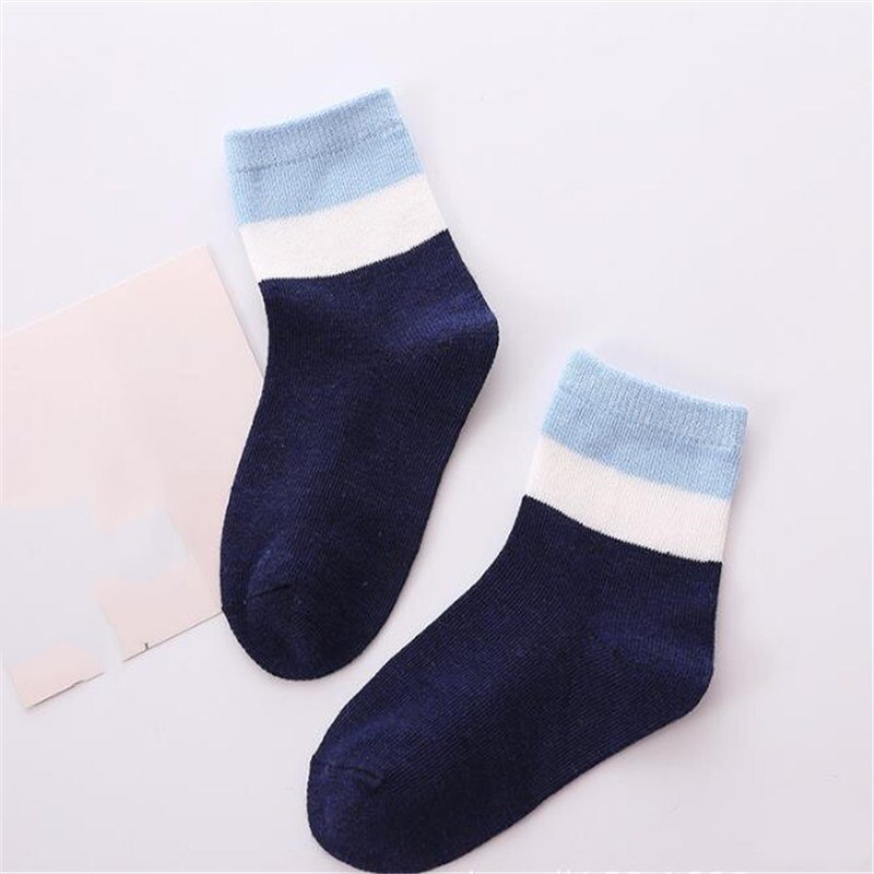 20pc=10pairs/lot Baby Boy Stripes Socks Soft Cotton Infant Socks Cute Cartoon Pattern Kids Socks for Baby Children Sock 1-12 Y