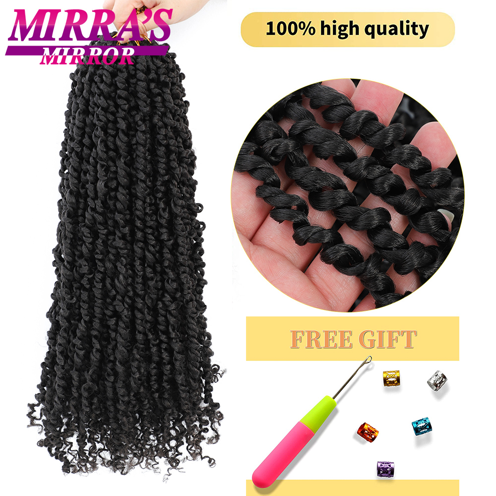 Bob corto Pre Twisted Passion Twist Crochet Hair 6/8 pulgadas trenzas de ganchillo pre-bucle para mujeres extensiones de cabello trenzado sintético