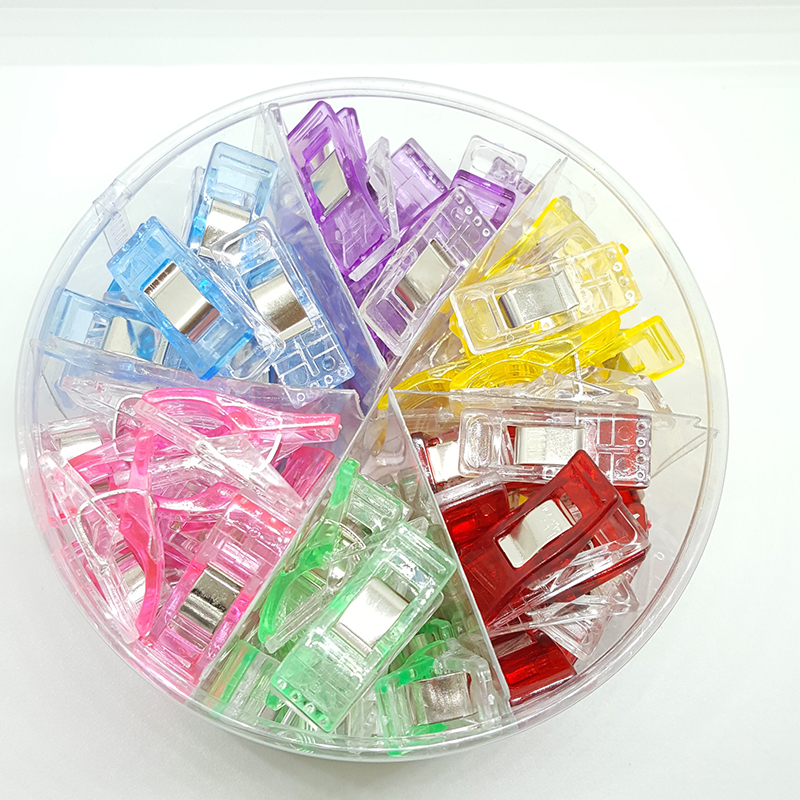 10 Uds. Pinzas de revestimiento para suelo Multicolor de plástico, pinzas de tela, herramientas de costura de retales y dobladillo, accesorios de costura