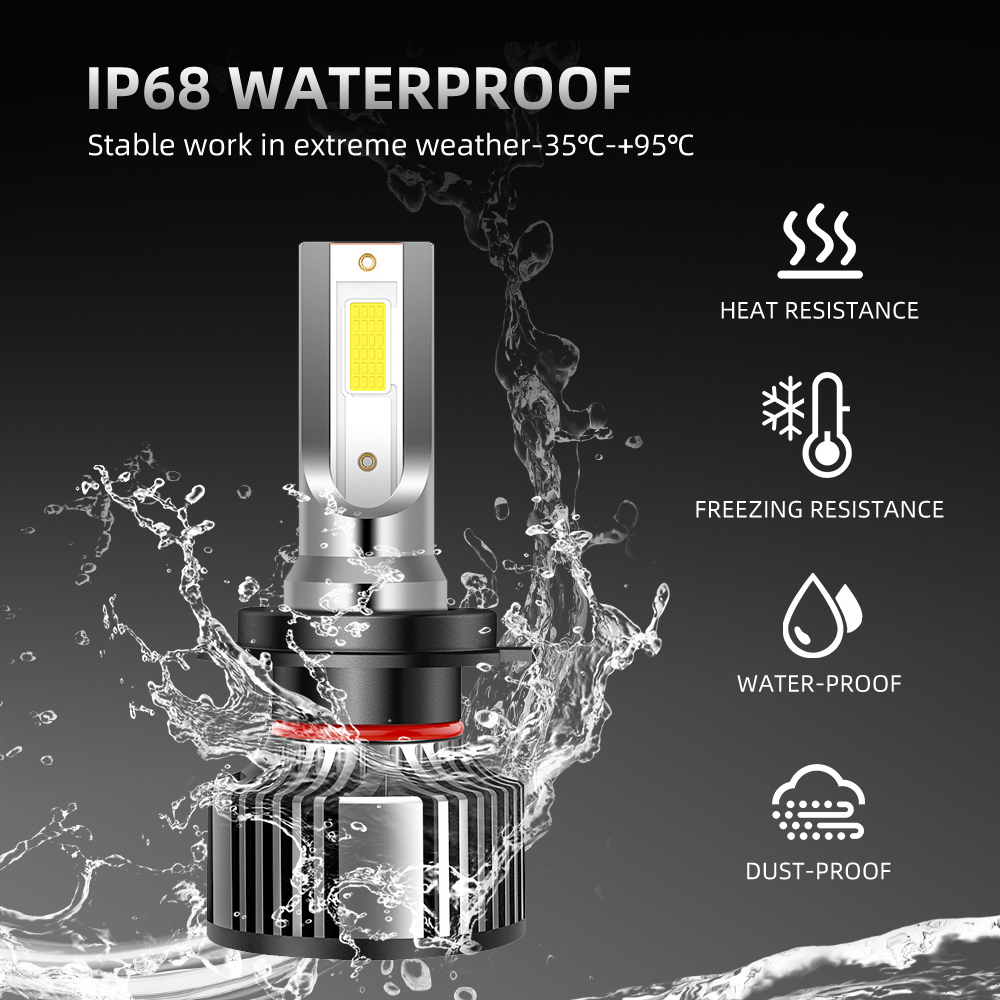 Et par fjernlys til nærlys, 100000lm h7 led-forlygter 9005  h1 h4 h11 hb 3 9006 4 spotlight til tågelygter 130w 12v