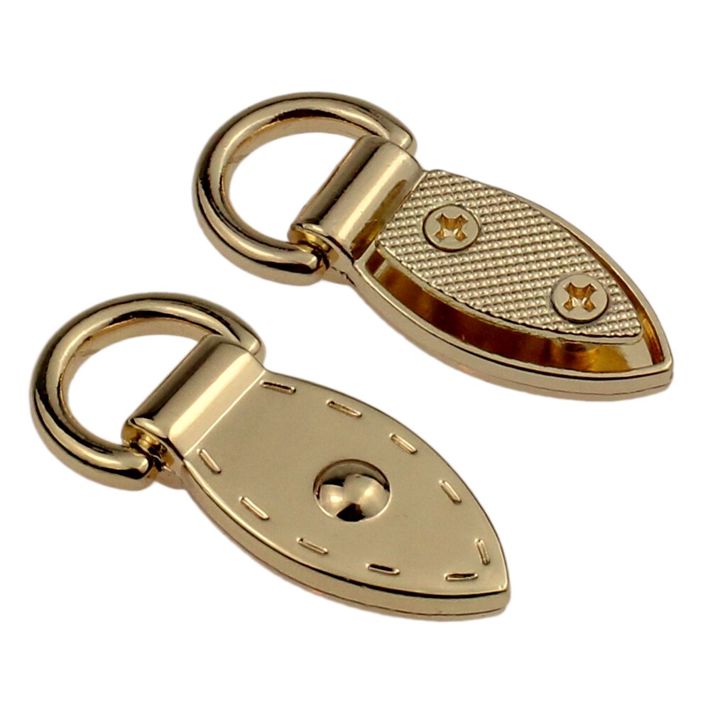 2 stücke Metall Blatt bilden Tasche Anker D-Ring Tasche Stecker Anker Schnallen Mit Schrauben Aufhänger haken Taschen Gürtel Gurt Leder Handwerk