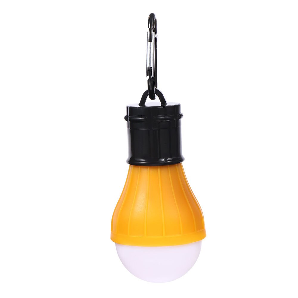 Mini bærbar lanterne telt lys 4 farver led pære nødlampe vandtæt hængekrog lommelygte til camping: Orange