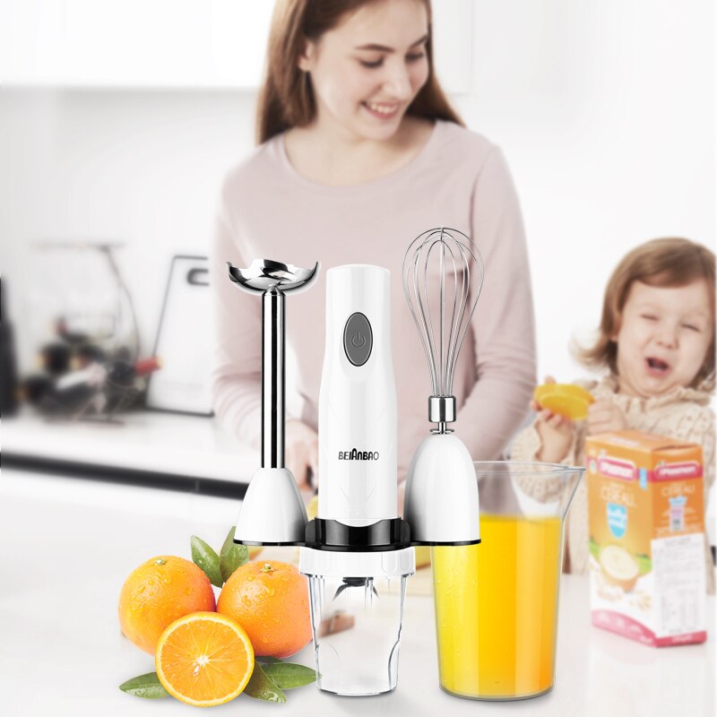 Household Electric Blender Multifunction Food Processor Mixer Portable Kitchen Whisk Beaker Juicer Milkshake Maker Blender EU