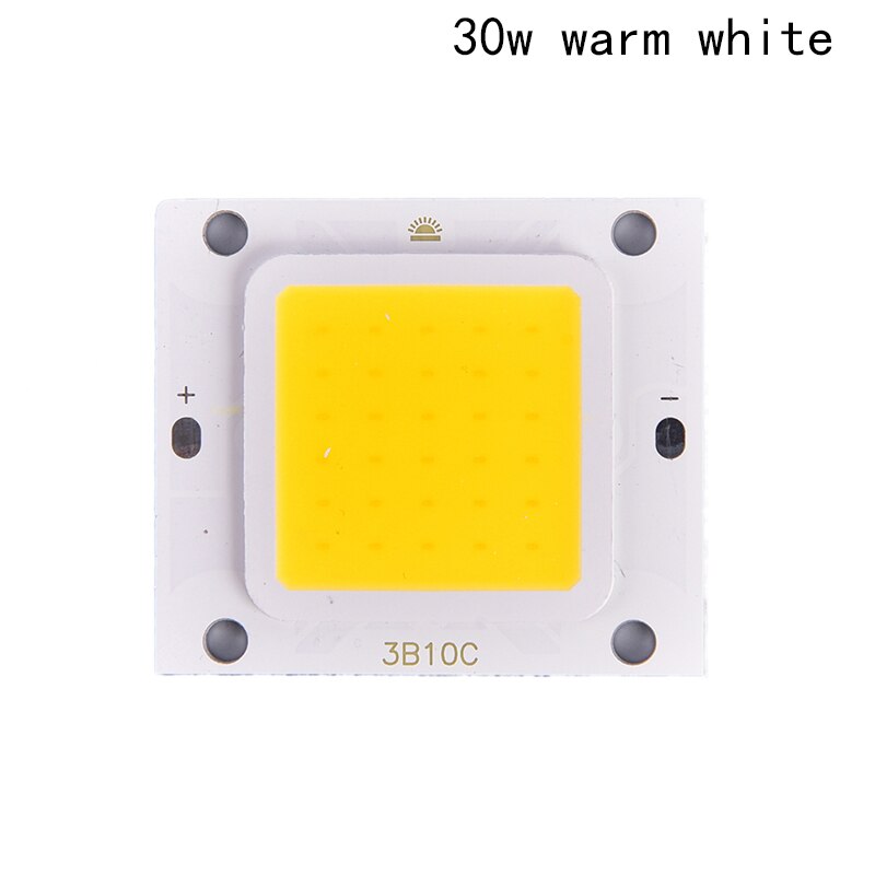 Cob led chip led matrix til spotlight diode led lys projektørlampe kilde 4.6cm x 4cm: 30w varm hvid