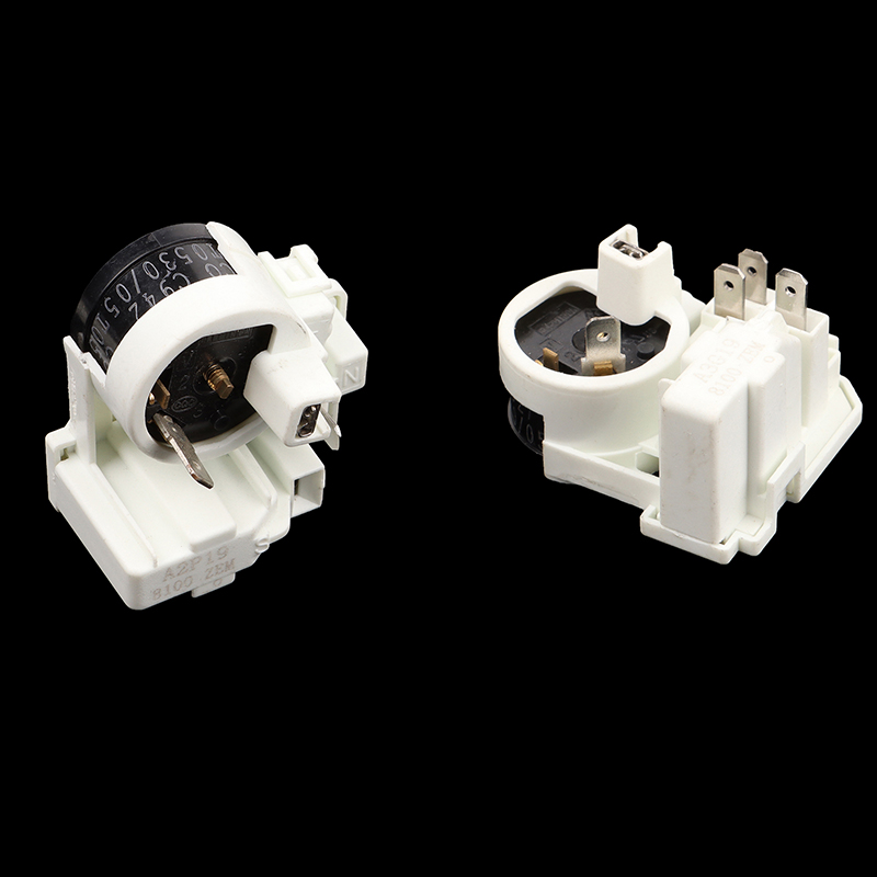 Fridge Compressor PTC Relay and Overload Protector Start Relay Connected overload protection relay for shrinking starter