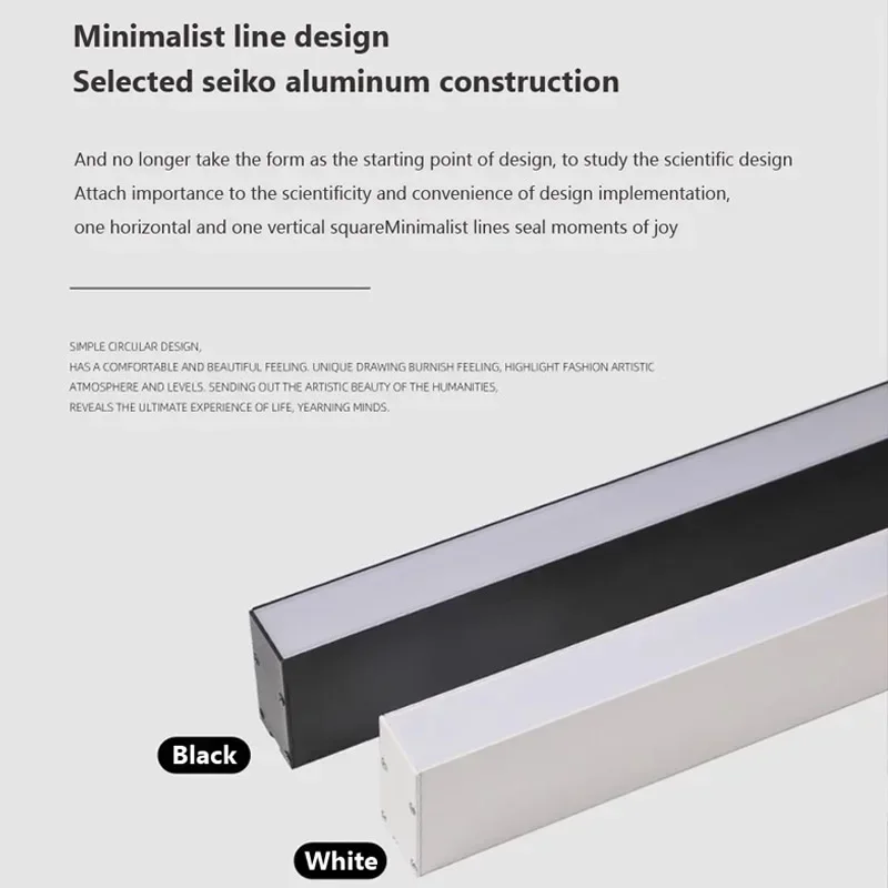 Lange LED-strip plafondlamp schijnwerper voor slaapkamer eetkamer woonkamer garderobe minimalistische led-plafondlamp binnendecoratie