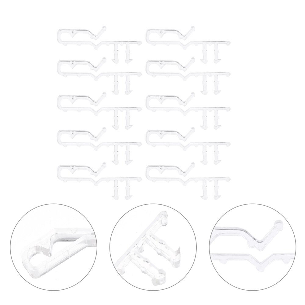 40Pcs Blind Valance Clips Window Blind Clips White Valance Retainer Clips: Default Title