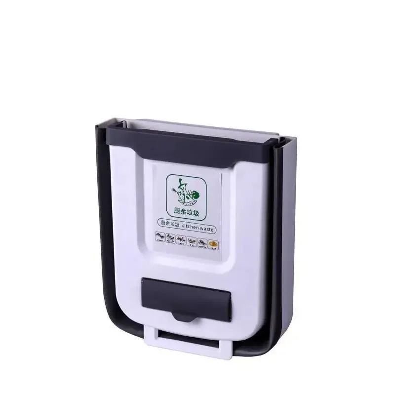 Camping Auto-accessoire Opvouwbare prullenbak Materiaal met grote capaciteit schoon te maken voor camper Thuis Auto Keuken: WHITE