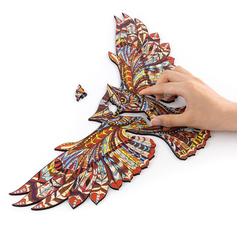 28EC Primary Puzzle Boxes Thickened Hard Wood DIY Wall Décor Jigsaw Kids Great