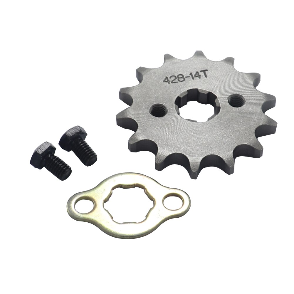 428# 17mm 10T-19T Front Engine Sprocket For KAYO BSE SSR SDG Dirt Pit Bike ATV Quad Go Kart Moped Buggy Scooter Motorcycle: 428 17MM 14T