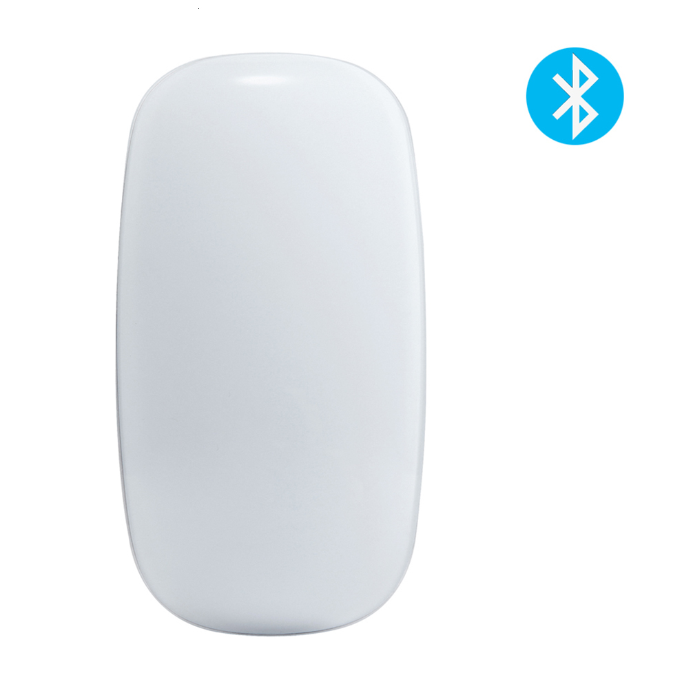 SeenDa Bluetooth Wireless Mouse Arc Touch Mouse Wireless Travel Slim Portable Mice for Apple Mac PC Laptop Android Windows: White
