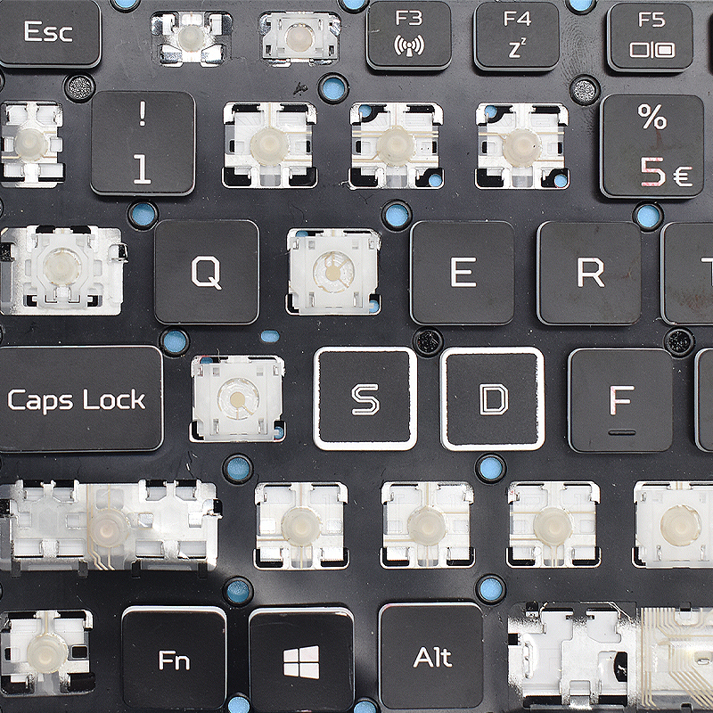 Teclado portátil para Acer Predator Helios 300 N20C11 PH317-55 N20C3 PH315-53 tapa de tecla y reemplazo de bisagra