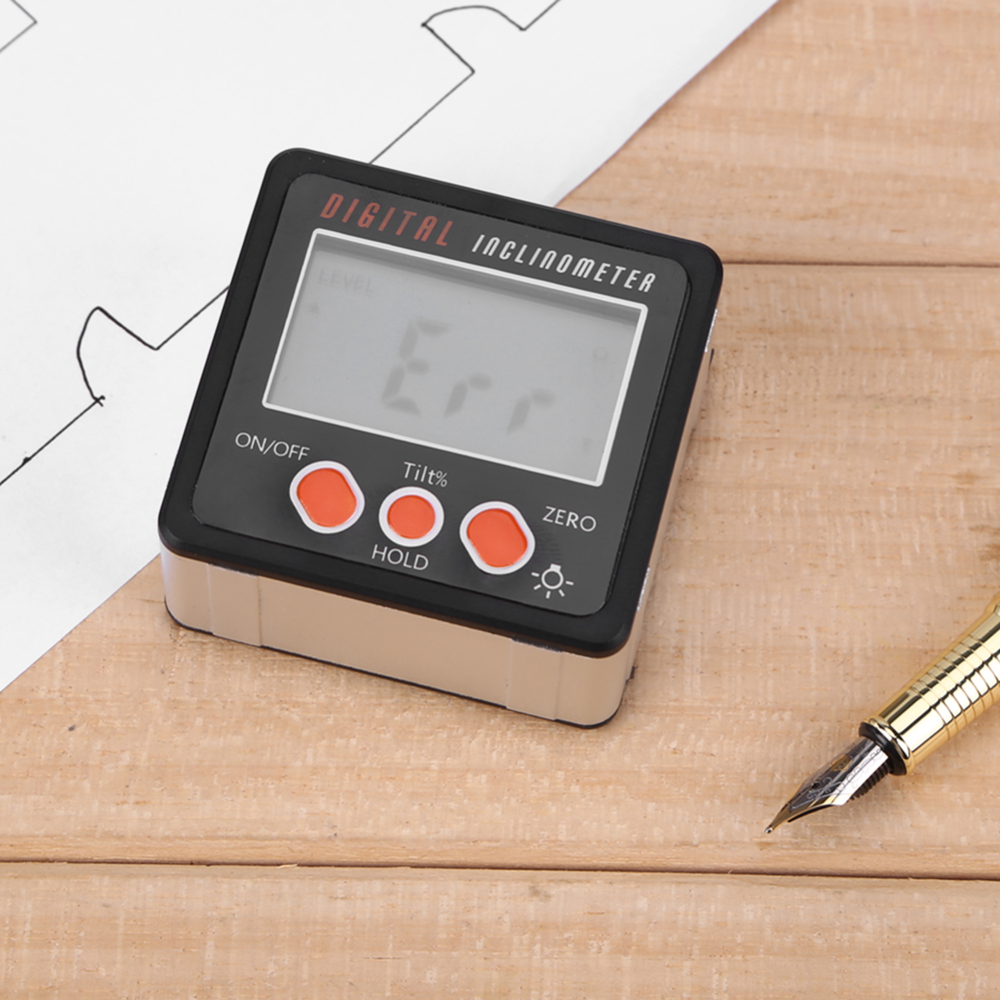 Digitalt inklinometer presisjon digital gradskive inklinometer vanntett nivåboks digital vinkelsøker skråboks