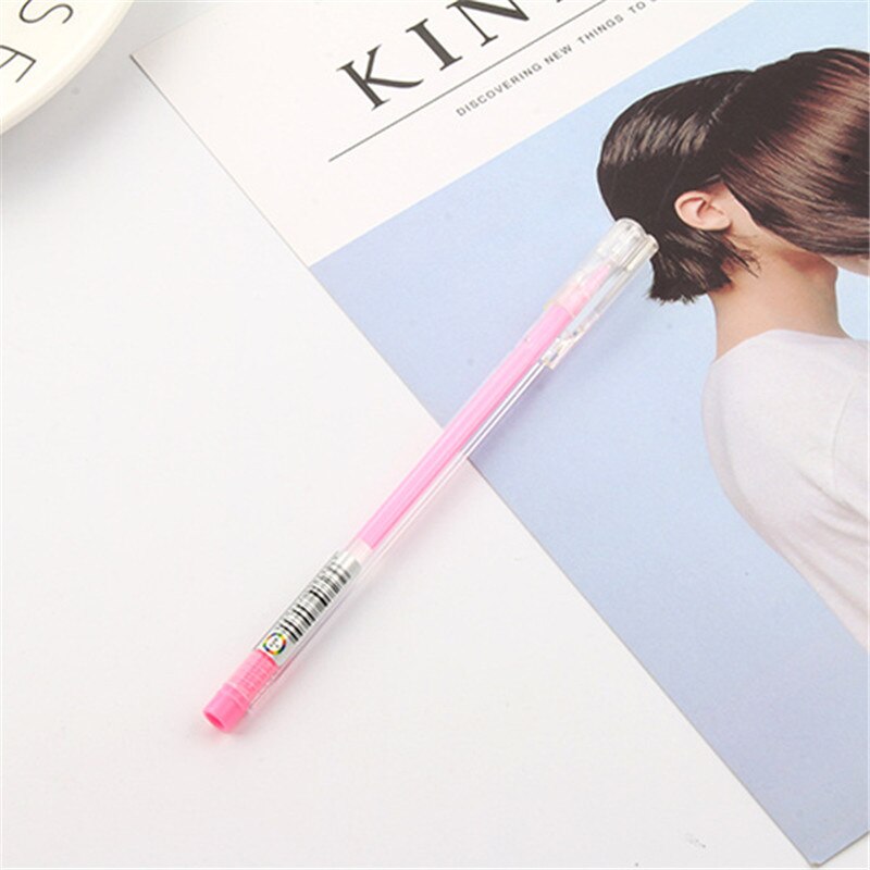 2 sztuk Highgloss pastelowy długopis ślub na urodziny i bociankowe impreza dobrodziejstw dzieci pamiątkowe prezenty kapsułka czarny papier długopis podpis: różowy