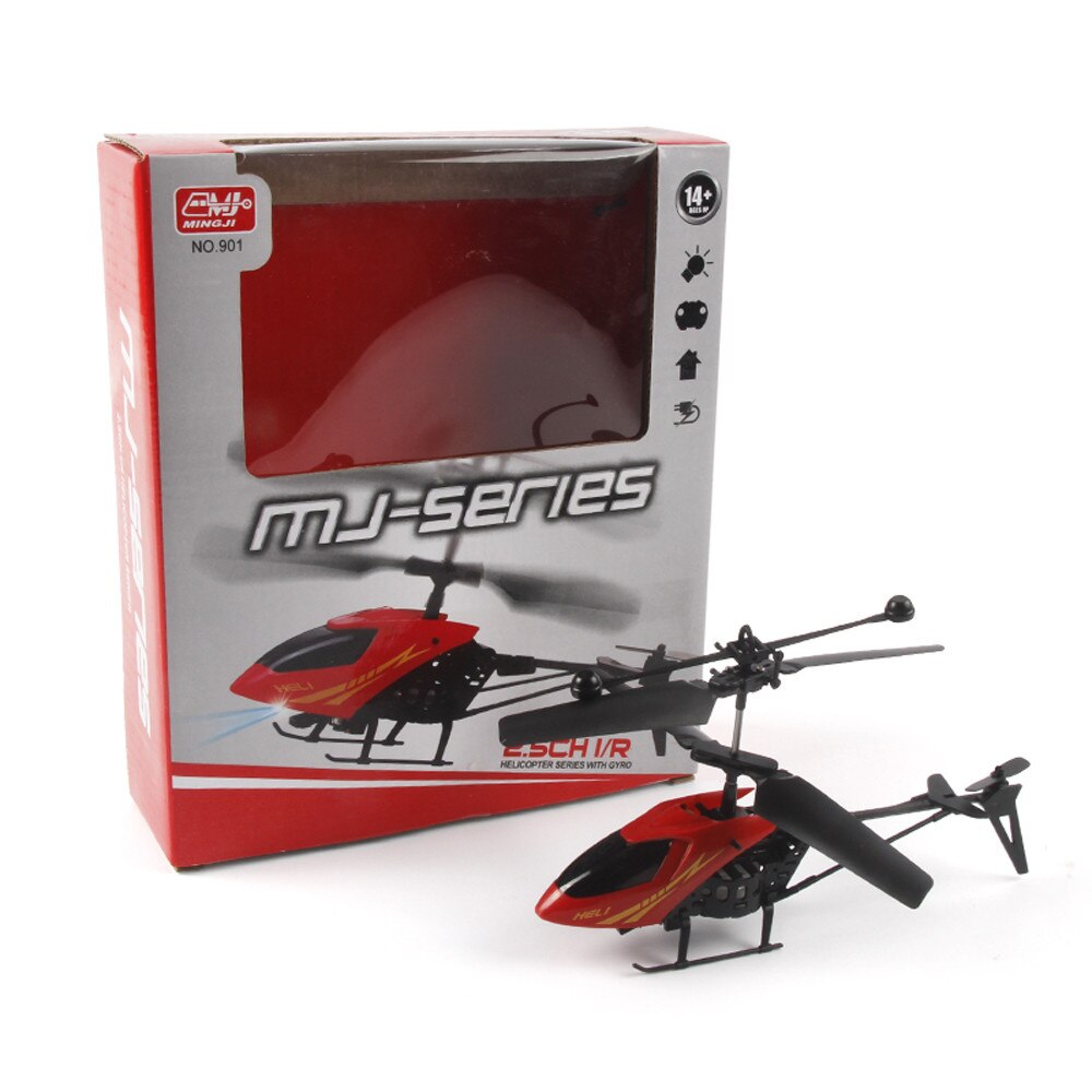 RC 901 2CH Mini helicóptero Radio Control remoto avión Micro 2 canales colorido lámparas visión nocturna juguetes chico de los niños