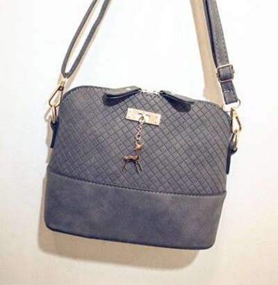 Aliwood Hülse Tasche Frauen Bote Taschen Mini Mit Hirsch Spielzeug Frauen Schulter Taschen Frauen Umhängetasche bolsas: Dunkles Grau