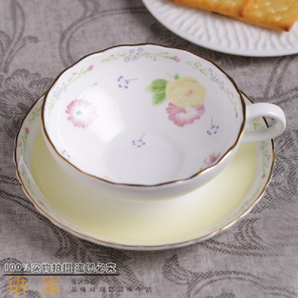 Engelsk eftermiddagste af høj kvalitet bone porcelæn kaffekop og underkop japansk stil kop europæisk kop: E