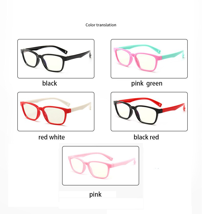 Anti Blue Light Glasses for Kids Computer Glasses UV Protection Anti Glare Eyeglasses Computer Glasses Video Gaming Glasses