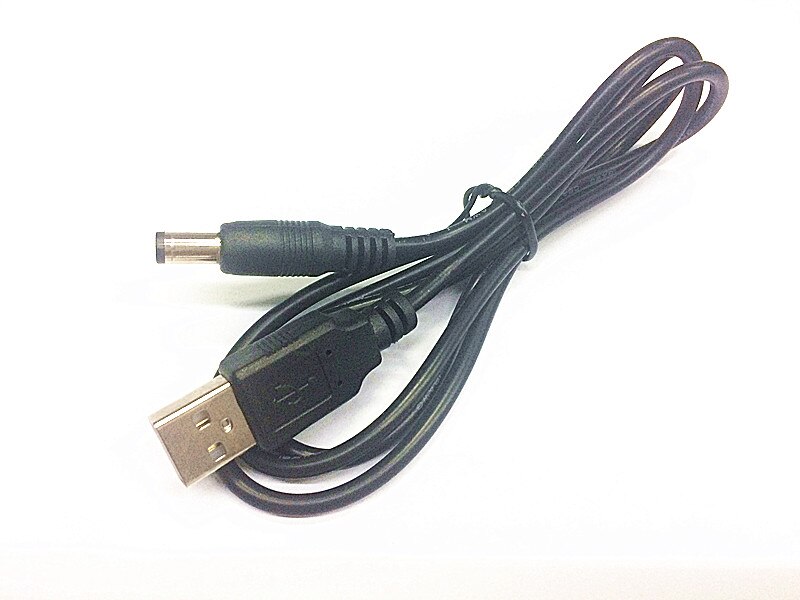 Usb  to 5.5 mm/2.1 mm 5 volt jævnstrømsstik