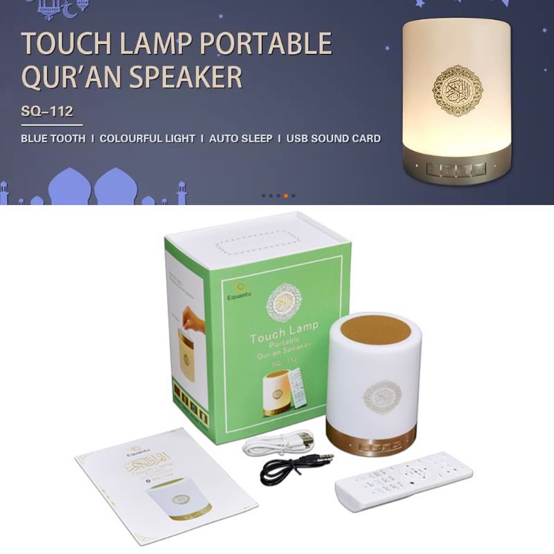 Coran Bluetooth haut-parleurs coloré télécommande petit clair de lune LED veilleuse lune lampe clair de lune sans fil coran haut-parleur