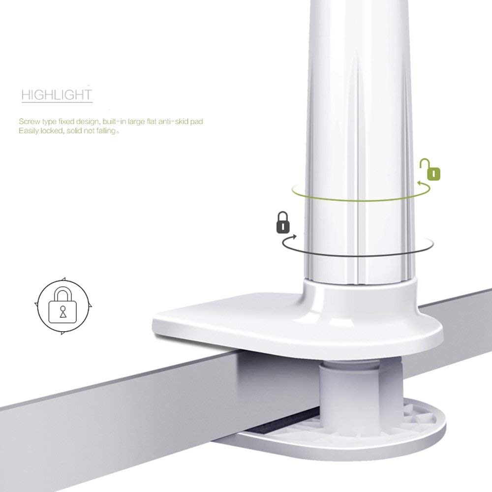 SANDA Lonzoth soporte para teléfono móvil, soporte de cuello de cisne soporte Universal para Smartphone, teléfono móvil, tableta blanco y negro