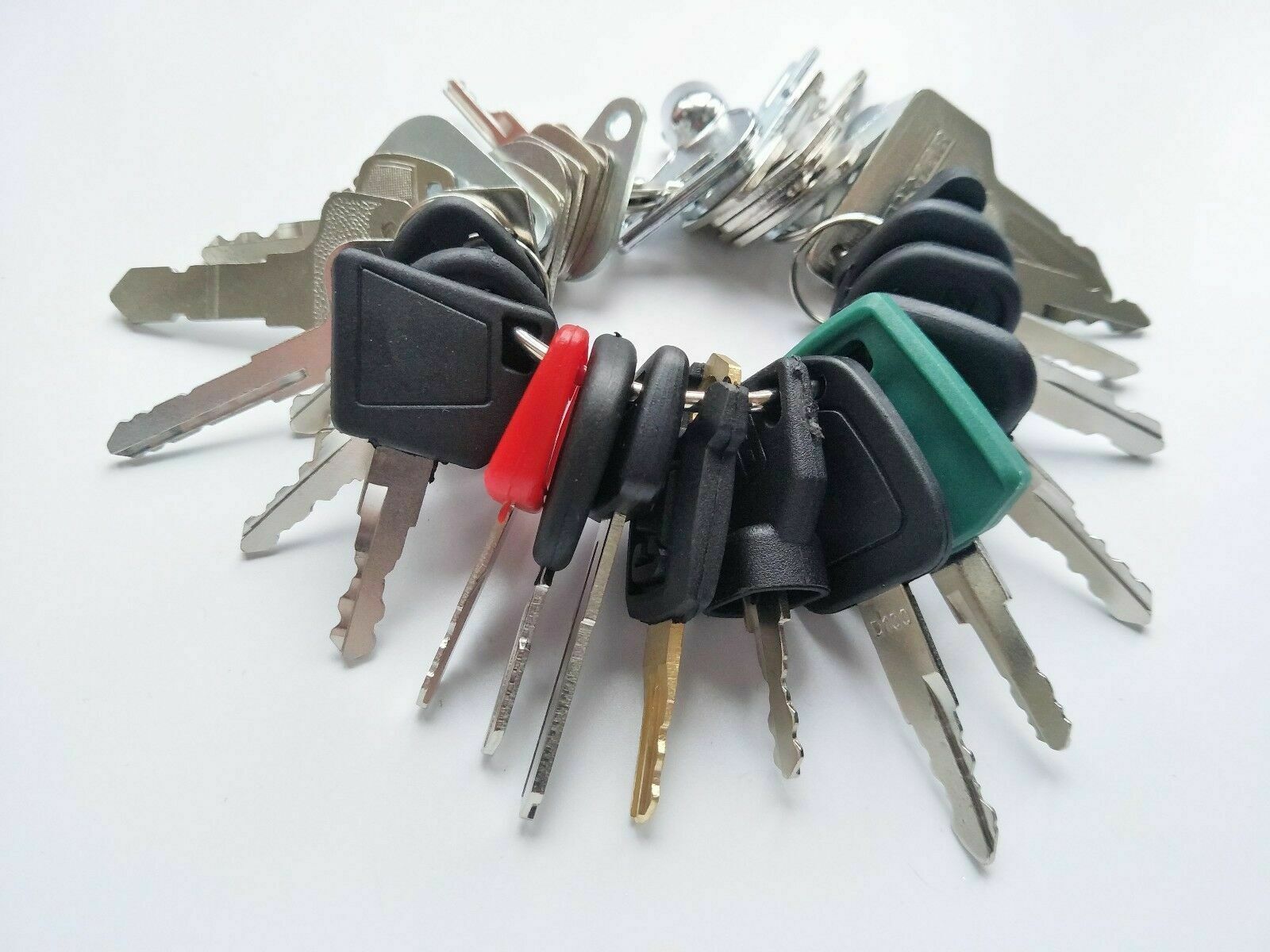 38 Keys Heavy Construction Equipment Key Set Heavy Duty Ignition Key Set