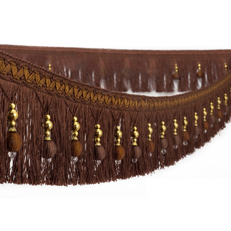 Garniture de gland de rideau de couture, robe de danse à franges de ruban de dentelle, vêtement de scène, bord de rideau de maison, accessoires décoratifs d'artisanat de bricolage, 3m: Lavande