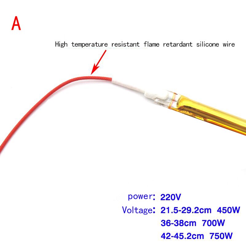 Infrarot heizung rohr infrarot heizung Element infrarot heizung lampe mit verdrahtung Gold infrarot rohr lampe decke heizung Element