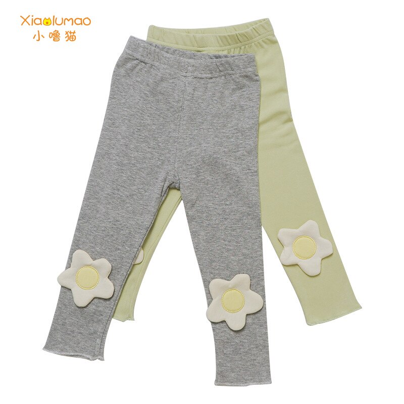 Tjej leggings höst höst barn legging bomull stretch leggings barn smala kläder byxor 3 4 5 6 7 8 år