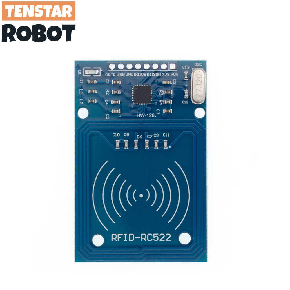 Module RFID RC522 Kits 13.56 Mhz 6cm avec étiquettes SPI écriture et lecture pour Arduino