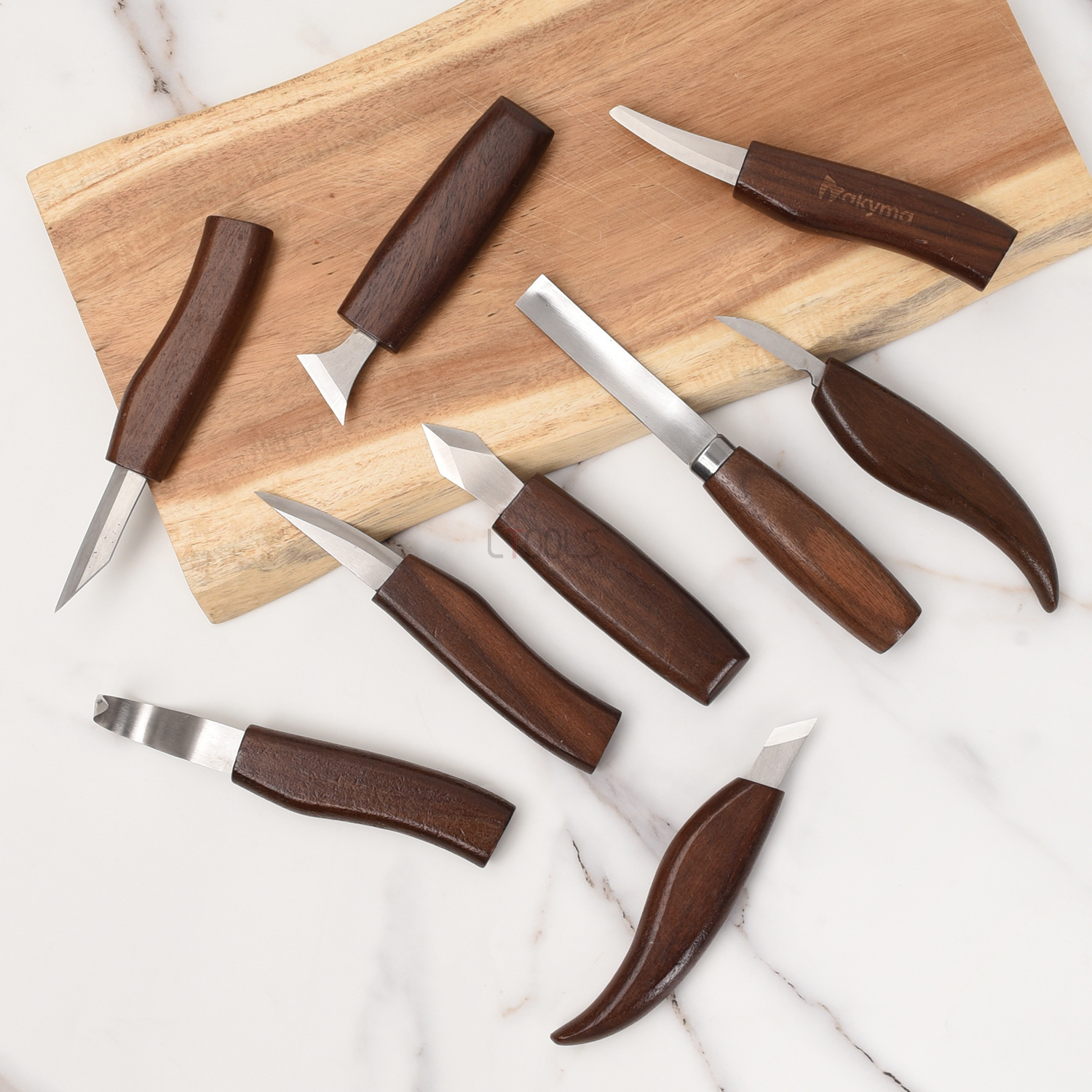 Kit de sculpture sur bois, ensemble d'outils de gravure faits à la main de luxe, Kit de blanchiment du bois, couteaux de sculpture sur bois pour débutant