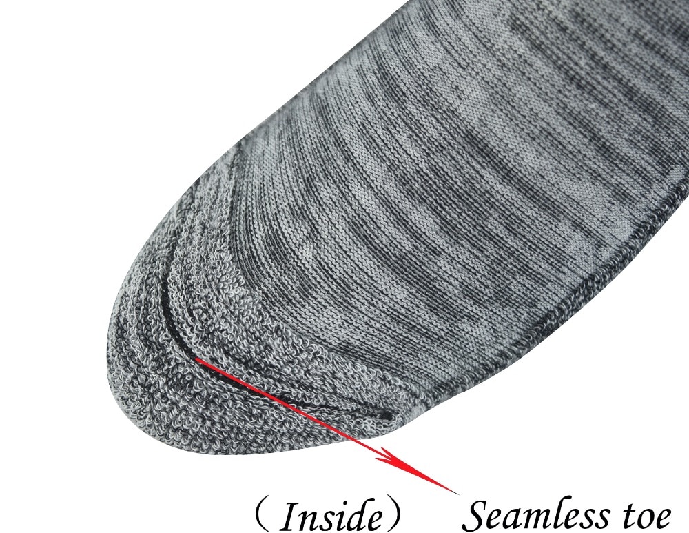 Mannen 4 Pairs Bamboe Diabetische Sokjes met Naadloze Teen En Kussen Zool, L Size (Sokken Maat: 10-13)