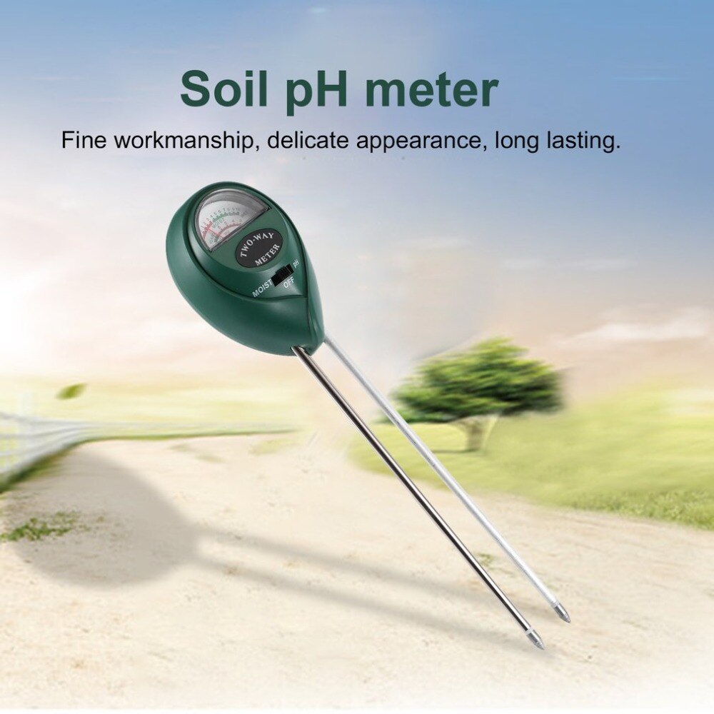 2 In 1 Soil Moisture PH Meter Soil Hygrometer Durable Soil Tester Garden Moisture Soil PH Intensity Meter