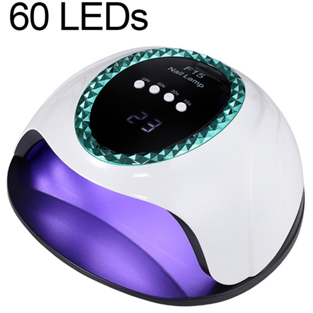 Nail Lamp Gel Nail Polish Dryer For Nails Gellak UV Lamp Quick Drying Smart LCD Display Art Tool Manicure Machine: White-Green / US
