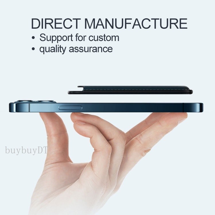 Cartera MagSafe magnética - Funda tarjetero de cuero PU para iPhone 12/13/14/15/16, accesorio MagSafe delgado con almacenamiento de tarjetas ​