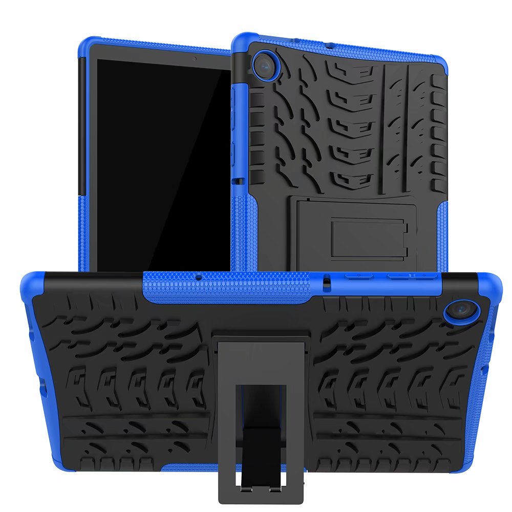 Jalustakotelo lenovo tab  m10 fhd plus tb -x606f tb -x606x 10.3 tuuman raskaaseen käyttöön 3 in 1 tpu+pc -tabletin suojakotelo funda+kynä: Sininen
