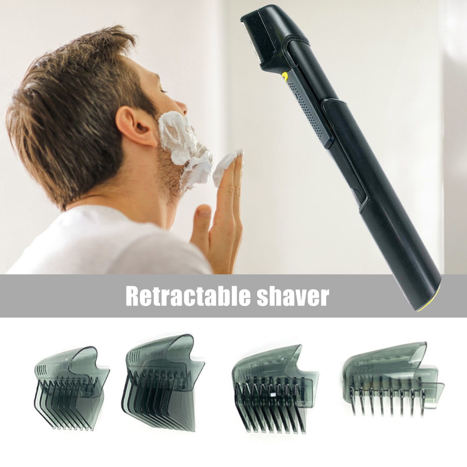 Professionele Baard Trimmer-Intrekbare Haar Remover Tool Nose &amp; Ear Body Trimmer Scheerapparaat Met Precisie Baard Trimmer