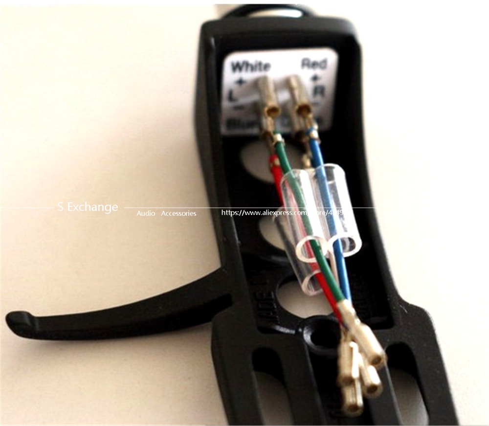 Combom! Magnetische Cartridge Stylus Met Draaitafel Headshell 4 Pin Contacten Voor Fonograaf Platenspeler Grammofoon Lp Vinyl Naald