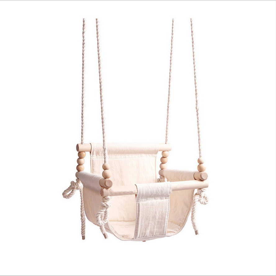 Balançoire d&#39;intérieur pour bébé, petit panier, balançoire en tissu, balançoire pour enfants: Default Title