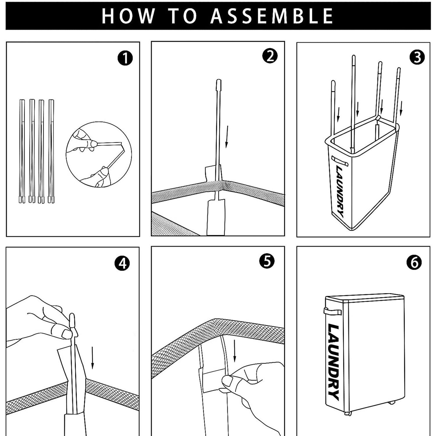 Slim Laundry Basket with Handle on Wheels Black Gray Beige Foldable Corner Storage Bins Waterproof Rolling Dirty Clothes Hamper