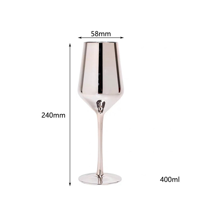 Luksus hjem pink rosa guld elektrobelagt blyfri glas rødvin glas champagne glas cocktail stilkande bar boligindretning: A2